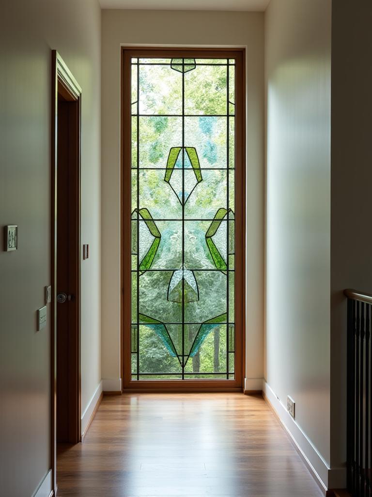 Custom stained glass design para sa tahanan