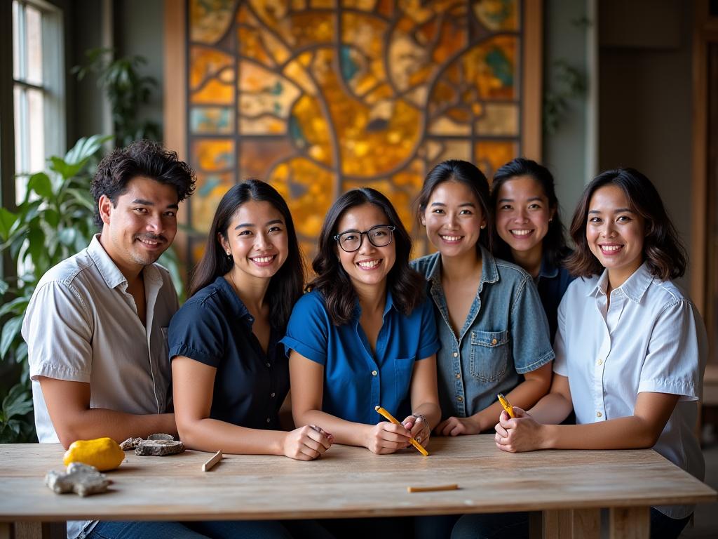 TalaGlass Heritage Arts team ng mga artisan sa Cebu